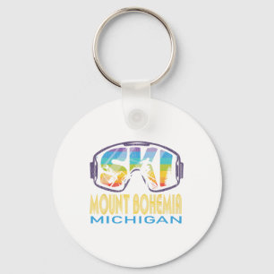 Ski Mount Bohemia Michigan Skiing Vacation Sleutelhanger