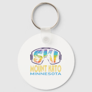 Ski Mount Kato Minnesota Ski Vakantie Sleutelhanger