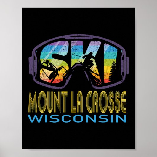 Ski Mount La Crosse Wisconsin Skiing Vacation  Poster (Voorkant)
