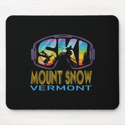 Ski Mount Snow Vermont Ski Vakantie Muismat (Voorkant)