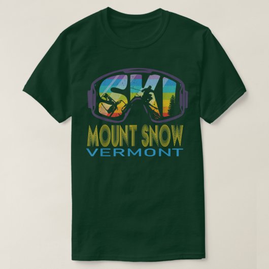 Ski Mount Snow Vermont Skiing Vacation T-shirt (Design voorkant)