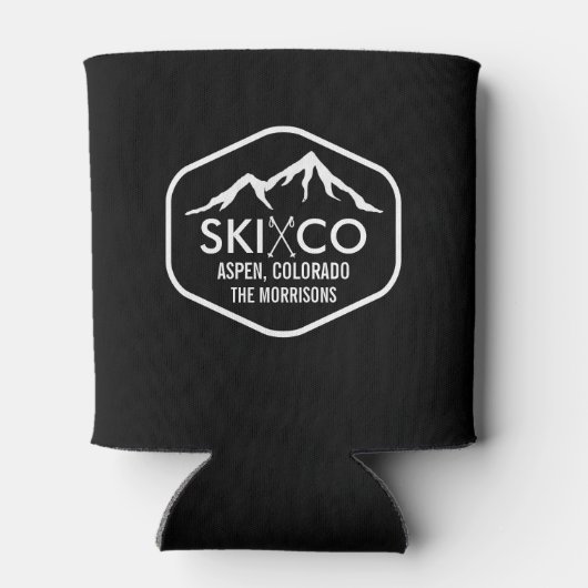  Ski Mountain Aspen CO Custom Bier Blikjeskoeler (Achterkant)