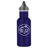  Ski Mountain Aspen Colorado Monogrammed Waterfles (Links)