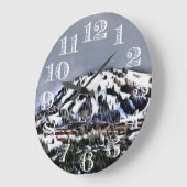 Ski Mountain Clock Grote Klok (Hoek)