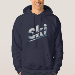 Ski Mountain Graphic Hoodie – Winteravontuur Ski