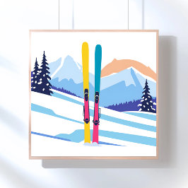 Ski Mountain Perfect Poster