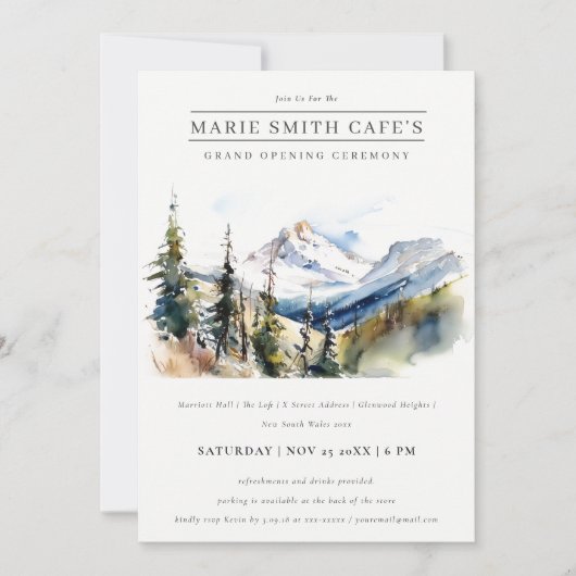 Ski Mountain Telluride Colorado Openingsceremonie Kaart (Voorkant)