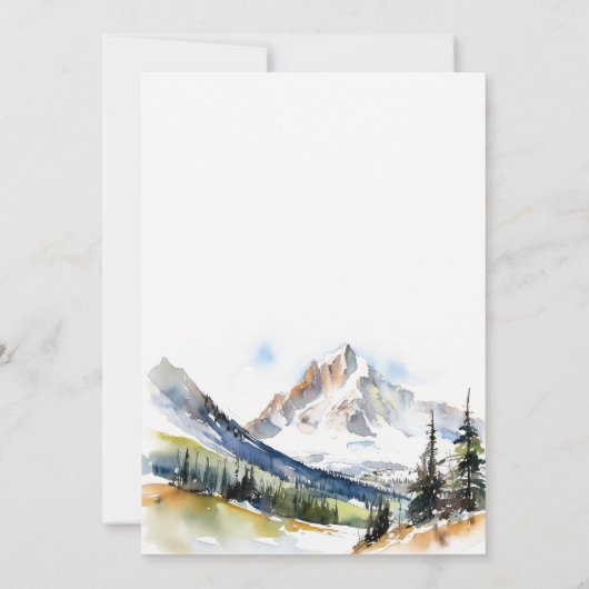 Ski Mountain Telluride Colorado Openingsceremonie Kaart (Achterkant)