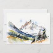 Ski Mountain Telluride Colorado repetitie diner Kaart (Achterkant)