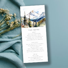 Ski Mountain Telluride Colorado Wedding Menu Kaart