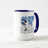 SKI - Mountain Winter Sports Design Mok (Voorkant rechts)