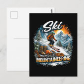 Ski Mountaineering Briefkaart (Voorkant / Achterkant)