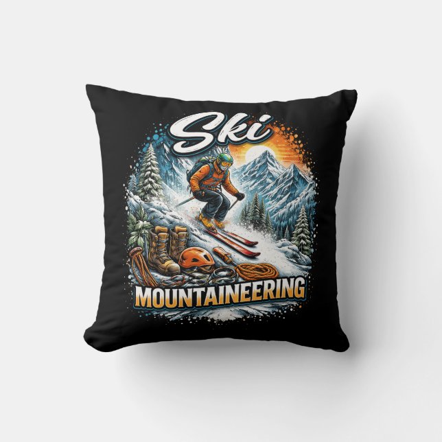 Ski Mountaineering Kussen (Voorkant)