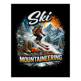 Ski Mountaineering Perfect Poster