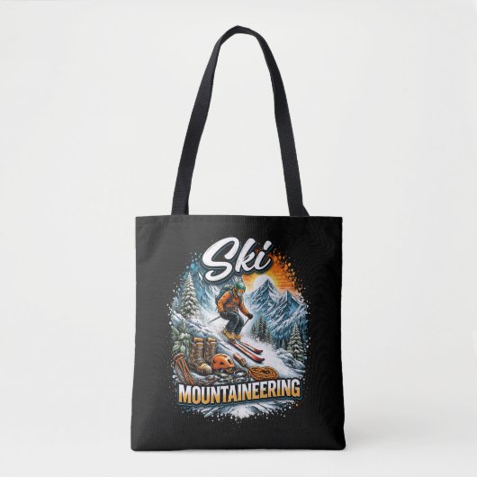 Ski Mountaineering Tote Bag (Voorkant)