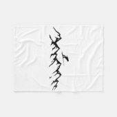 Ski Mountains Skier Alpine Skiën Fleece Deken (Voorkant (Horizontaal))