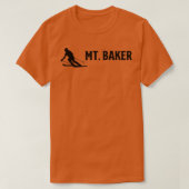 Ski Mt Baker Mount Baker Ski Area Skiing T-shirt (Design voorkant)