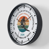 Ski Mt. Baker, Washington - Man Skier, Zwarte Teks (Hoek)