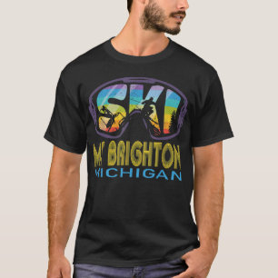 Ski Mt Brighton Michigan Skiing Vacation T-shirt