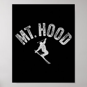 Ski Mt Hood Of (oregon) Cool Mount Hood Winter Ski Poster