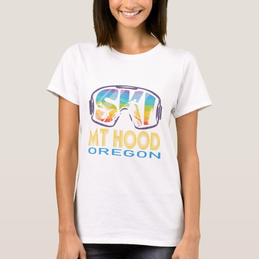 Ski Mt Hood Oregon Ski Vakantie  T-shirt (Voorkant)