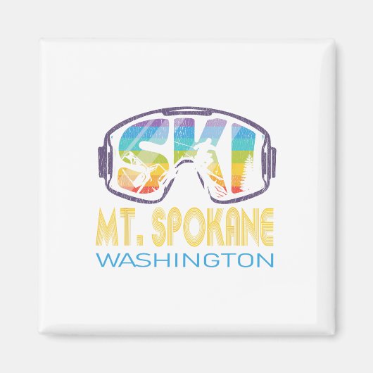 Ski Mt Spokane Washington Ski Vakantie  Magneet (Voorkant)