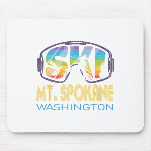 Ski Mt Spokane Washington Ski Vakantie Muismat (Voorkant)
