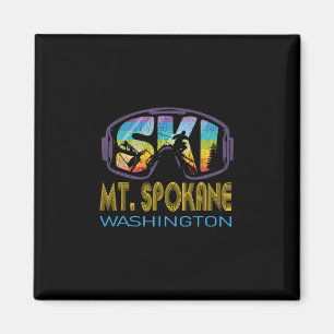 Ski Mt Spokane Washington Skivakantie Magneet