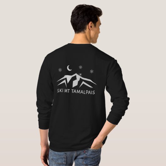 Ski Mt Tamalpais Unisex T-shirt met lange mouwen (Achterkant volledig)