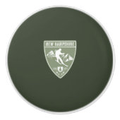 Ski New Hampshire Keramische Knop (Voorkant)