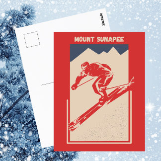 Ski New Hampshire Resort Mount Sunapee Briefkaart