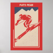 Ski New Hampshire Resort Pats Peak Poster (Voorkant)