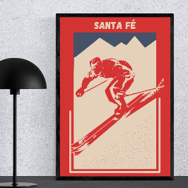 Ski New Mexico Mountain Resort Santa Fe Poster