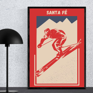  Ski New Mexico Mountain Resort Santa Fe Poster
