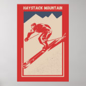  Ski New York Resort Haystack Mountain Poster (Voorkant)