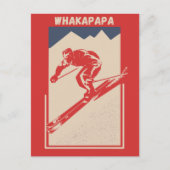 Ski Nieuw-Zeeland Alpine Resort Whakapapa Briefkaart (Voorkant)