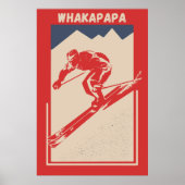  Ski Nieuw-Zeeland Alpine Resort Whakapapa Poster (Voorkant)