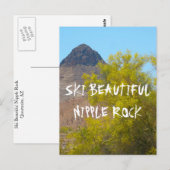 Ski Nipple Rock Briefkaart (Voorkant / Achterkant)