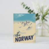 Ski Noorwegen Briefkaart (Staand voorkant)