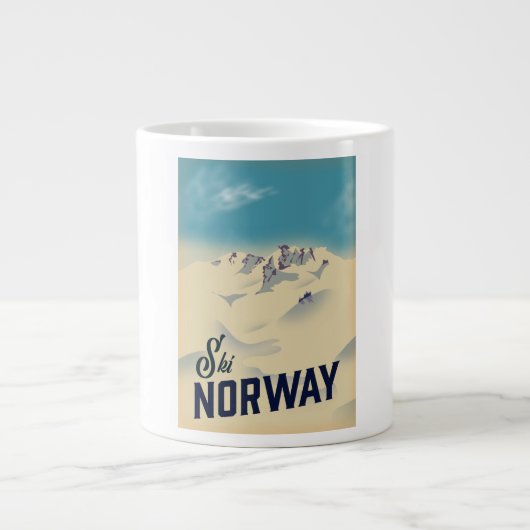Ski Noorwegen Grote Koffiekop (Voorkant)