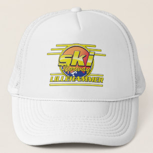Ski Noorwegen Lillehammer 80s sfeer Trucker Pet