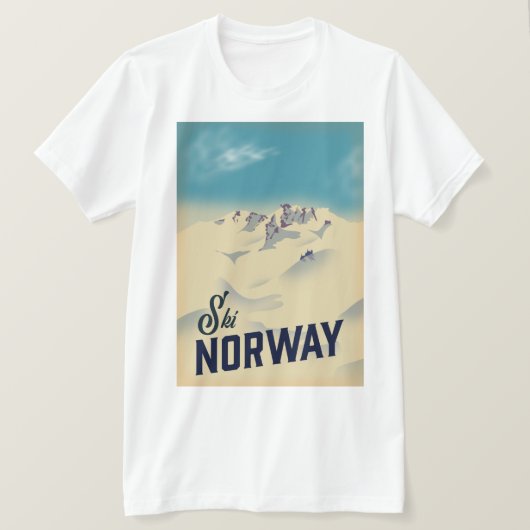 Ski Noorwegen T-shirt (Design voorkant)