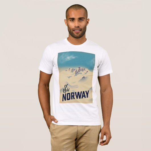 Ski Noorwegen T-shirt (Voorkant volledig)