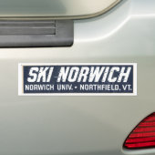 ski norwich bumpersticker (Op auto)