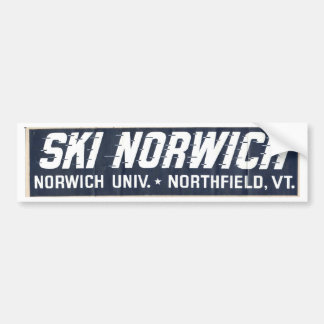 ski norwich bumpersticker