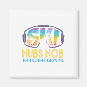 Ski Nubs Nob Michigan Skivakantie Magneet