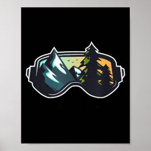 Ski oberammergau bergskiën T mannen en vrouwen Poster