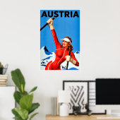 Ski Oostenrijk Poster (Thuiskantoor)