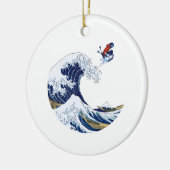 Ski op de Grote Golf van Kanagawa Ornament (Links)