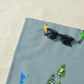 Ski Opening Christmas Skiing Holiday Skiers Blue Strandlaken (In situ)